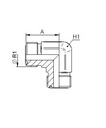 [FONT74.01.00.06] 11/16" ORFS x 11/16" ORFS - 90°