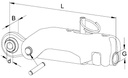 [WKSS309381] Stabilisator kogel Ø 25,4 mm - lengte 350 mm - speling veer +- 40 mm