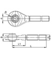 [WKSS308538] Kogelstang 25,4 mm - Lengte 193 mm