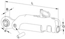 [WKSS309021] Stabilisator kogel Ø 19,1 mm - lengte 350 mm - speling veer +- 36 mm