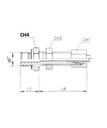 [RAST7531-L1208] Schotkoppeling 1/2" BSPK  - 12L - M18X1,5