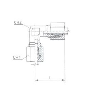 [RAST7527-S0606] Té verbinding mannelijk 06S - 06S - 06S - M14x1,5