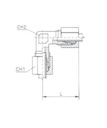 [RAST7527-L2222] Té verbinding mannelijk 22L - 22L - 22L - M30x2,0 