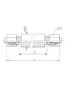 [RAST7543-L0808] Schotkoppeling 08L - 08L - M14X1,5