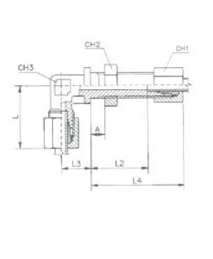 [RAST7544-L0808] Schotkoppeling gebogen 08L - 08L - M14X1,5 
