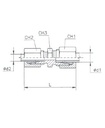 [RAST7525-S1006] Reductie mannelijk (10S - M18x1,5) x (mannelijk 06S - M14x1,5)