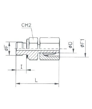 [RAST7553-S1006] Rechte koppeling vrouwelijk (10S - M18X1,5) x mannelijk (3/8" BSP) met o-ring