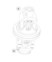 [WALT35.10.1X35.14.10] Kruiskoppeling WW2480 - gaffel AG 1.3/8 - 6 x gaffel buis 2aG