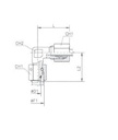 [RAST7593-S2525] Gebogen verbinding mannelijk - vrouwelijk 25S - 25S - M36x2,0
