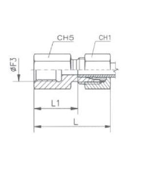 [RAST7575-S0804] Rechte koppeling mannelijk (08S - M16X1,5) x vrouwelijk (1/4" BSP)