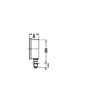 [DKWK 80 802 112] Manometer Ø 100 mm - 0-0400 bar