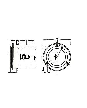 [DKWK 80 801 033] Manometer Ø 63 mm - 0-0600 bar