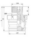 [DKWK 80 961 003] Snelkoppeling mannelijk buitendraad - DN 13 - 1/2" BSP ma.