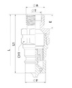 [DKWK 80 955 021] Snelkoppeling mannelijk - DN 13 - M14/08L