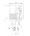[DKWK 80 950 005] Snelkoppeling vrouwelijk - DN 13 - M26/18L - trekken en duwen