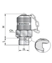 [DKWK 80 800 006] Druknemer (mannelijk - 1/8" BSP) x (mannelijk  M16x2,0)