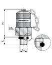[DKWK 80 800 033] Druknemer (mannelijk - 3/4" UNF) x (mannelijk  M16x2,0)