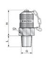 [DKWK 80 800 074] Druknemer (mannelijk - 1/4" NPT) x (mannelijk  M16x2,0)