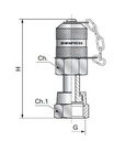 [DKWK 80 800 115] Druknemer (vrouwelijk - 11/16" ORFS) x (mannelijk  M16x2,0)
