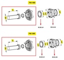 [WALTSPFH25L1000-BI00] Stofkap Binnen SPGF25 lengte 1000mm