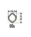 [WALT75.02.00] Profielbuis OOc - 23,5 x 31,0 - 2900mm