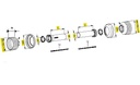 [WALTSD25L1000] Complete bescherming SD25 lengte 1000mm met kap Ø 160mm