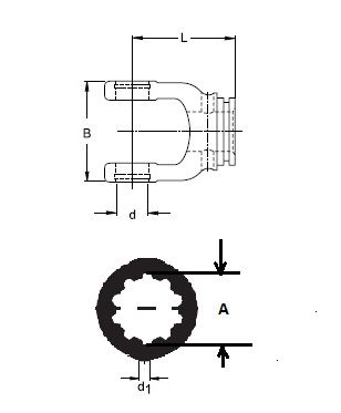 [WALT21.11.02] Gaffel voor as 35x31-18 (serie ZWP)