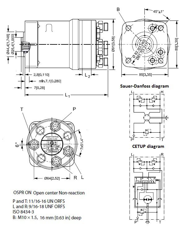 [DANF150N6001] Orbitrol OSPR 125 ON - RV 170 bar - SV 225 bar