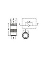 [DKWK 80 007 002] Smoorklep unidirectioneel - 3/8"  BSP