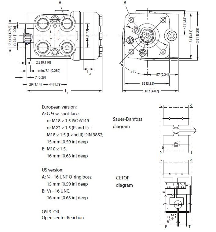 [DANF150N1298] Orbitrol OSPC 100 OR - RV 125 bar