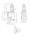 [DKWK 80 002 021] Overdrukklep Rexroth 3/8" - Max 030L - Regelbaar tussen  5/50 bars