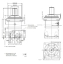 [DANF151B3101] Motor OMV 400 cc - as 50 mm - max.500 t/min - max. 200 l/min - max. 200 bar