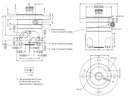 [DANF151B3038] Motor OMTS 250 cc - as Ø 1.7/16" - getand 16 T - max.500 t/min - max. 125 l/min - max. 200 bar