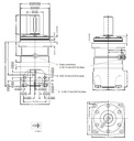 [DANF151B3011] Motor OMT 500 cc - as Ø 1.1/2" - getand 17 T - max.240 t/min - max. 125 l/min - max. 160 bar