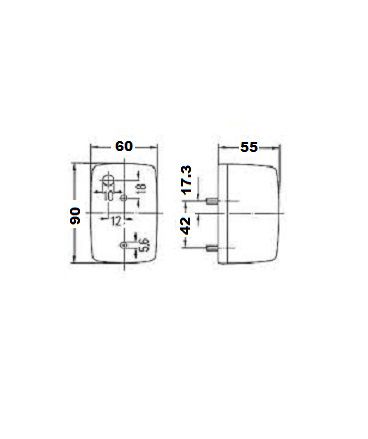 [HELL2BM002652-031] Knipperlamp - ba15s - 21w - 90 x 60 x 55