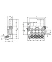 [DKWK 80 102 011] Verdeler 2xDW 45L/min - 3/8"