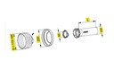 [WALTSDH35L1000-BU00] Stofkap Buiten SD35 lengte 1000mm met kap Ø 185mm