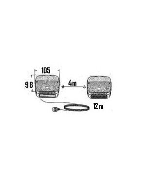 [DKWK 40 000 062] Verlichting magnetisch (12 m kabel)
