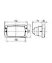 [HELL1GB006213-111] Werklicht oval - 182 x 102 x 103 - H3 - voor nabijverlichting