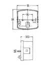 [HELL2SD002776-231] Achterlicht - pinker - stop - stand - 95 x 90 x 54 - links
