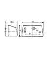 [HELL2KA003389-061] Plaatverlichting - sv8,5 - 5w - 102 x 55 x 56,5