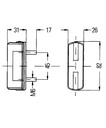 [HELL2KA997011-021] Plaatverlichting - sv8,5 - 5w - 82 x 26 x 31