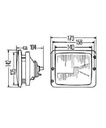 [HELL1AB001100-001] Koplamp met standlicht - P45t - 45/40w - 173 x 142 x 104