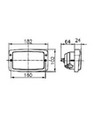 [HELL1AD996018-651] Koplamp - P43t - H4 - 60/55w - 102 x 88 x 64
