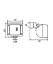 [HELL1GA996083-011] Werklamp - 112 x 124 x 167 - H3