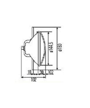 [HELL1A3003370-041] Koplamp - P45t - 45/40w