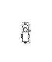 [OSRA3898] Gloeilamp   12v   2W        BA7s