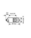[OSRA64132] Gloeilamp   12V   6W        BAX9s