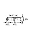 [OSRA64136] Gloeilamp   12V   21W      BAY9s
