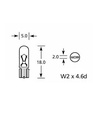 [OSRA2721] Gloeilamp   12V   1,2W   W2x4,6d